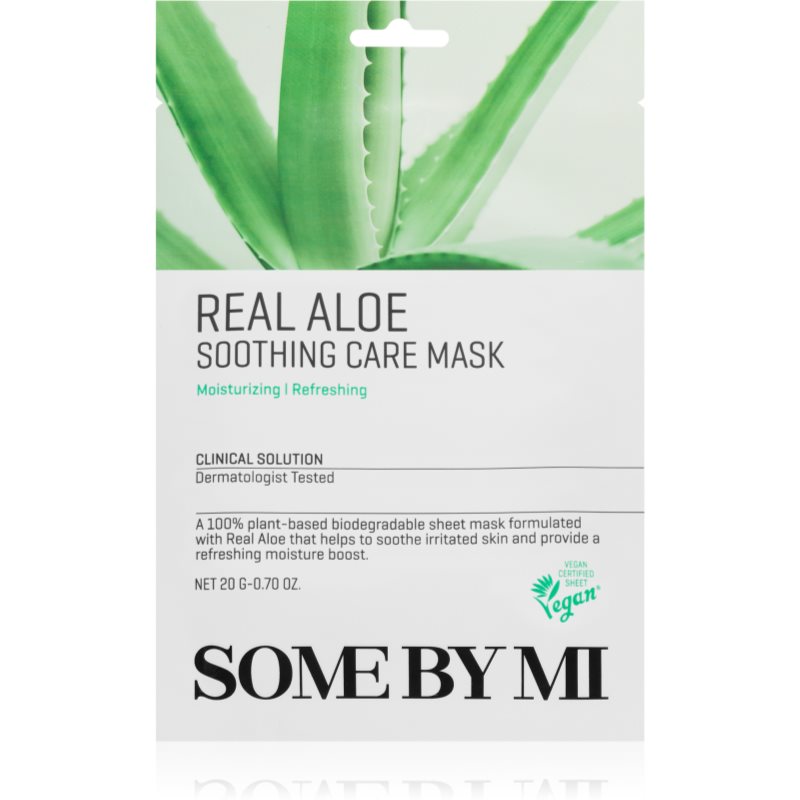 Some By Mi Clinical Solution Aloe Soothing Care Mask Lindrande arkmask för ansiktet 20 g female