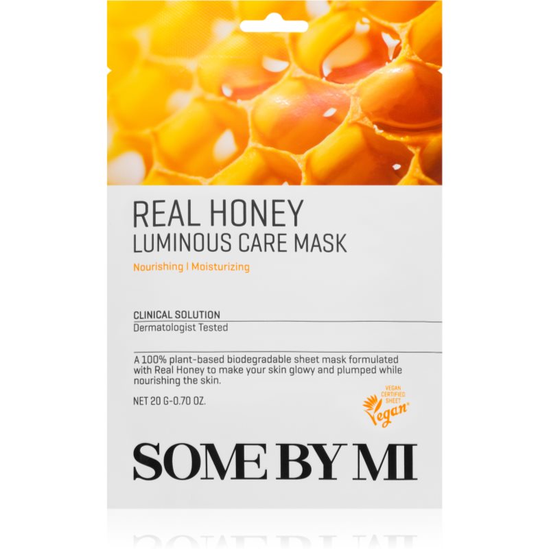 Some By Mi Daily Solution Honey Luminous Care освітлювальна косметична марлева маска 20 гр