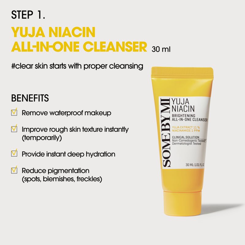 Some By Mi Yuja Niacin Anti Blemish Starter Kit cestovní sada pro sjednocení barevného tónu pleti (obrázek 3)