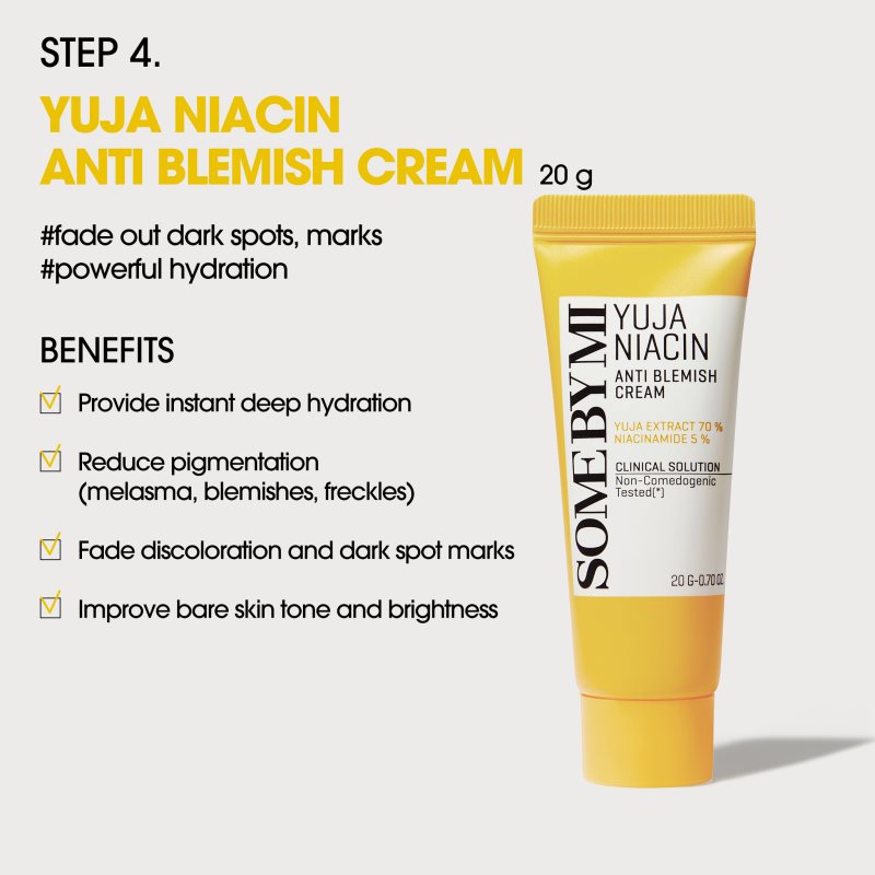Some By Mi Yuja Niacin Anti Blemish Starter Kit cestovní sada pro sjednocení barevného tónu pleti (obrázek 6)