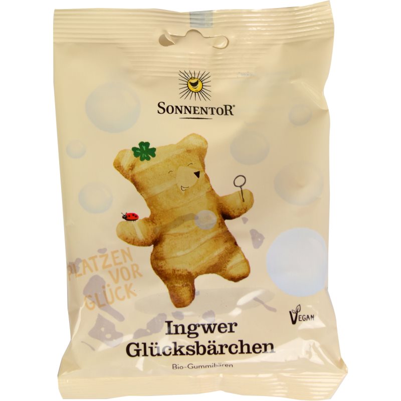 SONNENTOR Ingwer Glücksbärchen želé cukríky so zázvorom 100 g