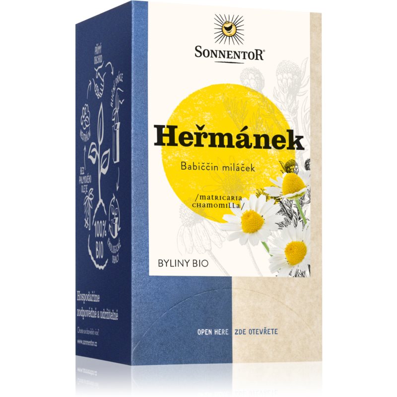 SONNENTOR Heřmánek BIO bylinný čaj dvoukomorový sáček 18x0,8 g