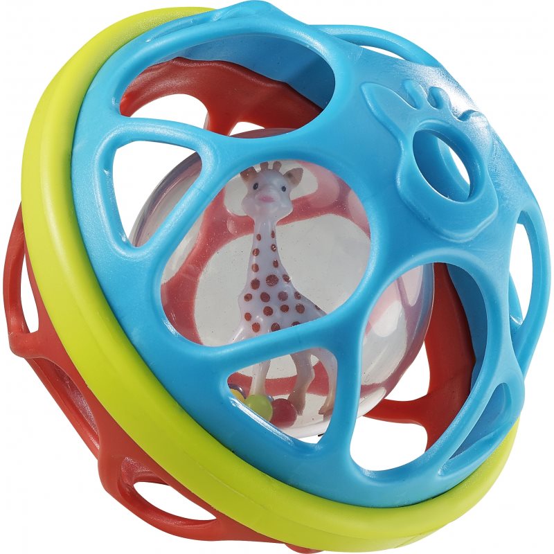 Sophie La Girafe Vulli Sensory Ball loptica kontrastnih boja 3m  1 kom
