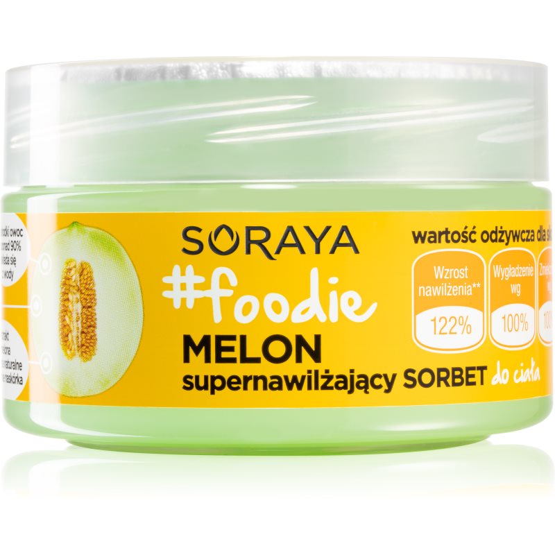 Soraya #Foodie Melon intensyviai drėkinantis gelis kūnui 200 ml