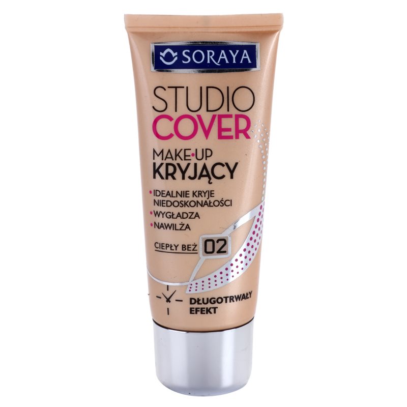 

Soraya Studio Cover Тональний крем з вітаміном Е відтінок 02 Warm Beige