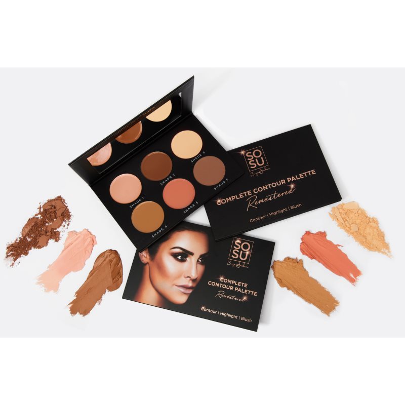 SOSU Cosmetics Complete Contour Remastered Contouring Palette For The Perfect Look 26 G