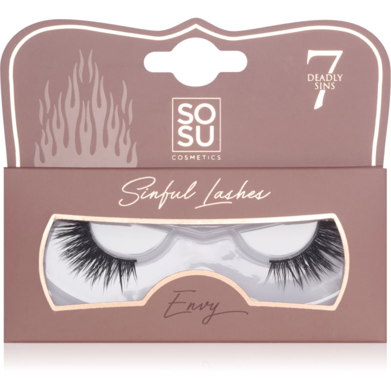 SOSU Cosmetics Deadly Sins Lashes umělé řasy Envy 1 ks