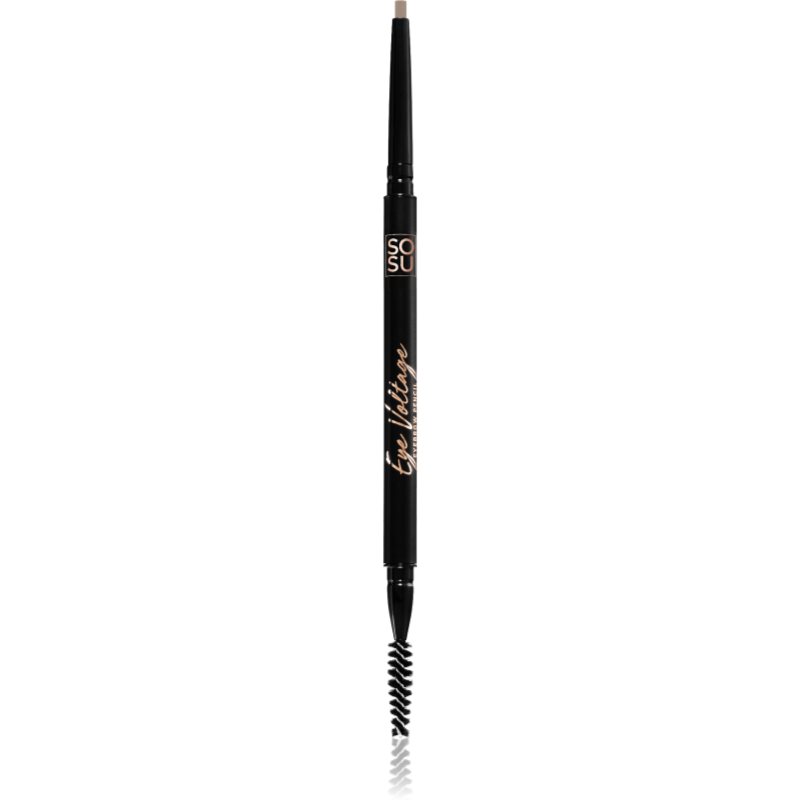 SOSU Cosmetics Eye Voltage Precise Eyebrow Pencil With 2-in-1 Brush Shade Fair 0,1 G