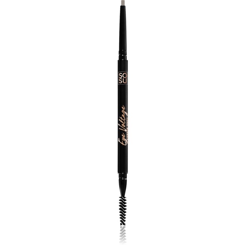 SOSU Cosmetics Eye Voltage олівець для брів з пензликом 2 в 1 відтінок Light Cool 0,1 гр