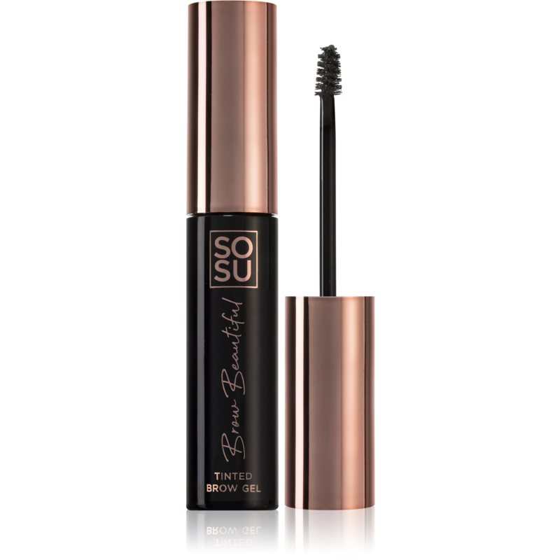 E-shop SOSU Cosmetics Brow Beautiful gel na obočí odstín 04 Dark Ebony 5 ml