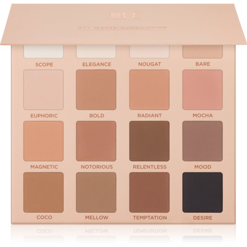 SOSU Cosmetics All Matte Everything Eyeshadow Palette paleta senčil za oči 16x2 g