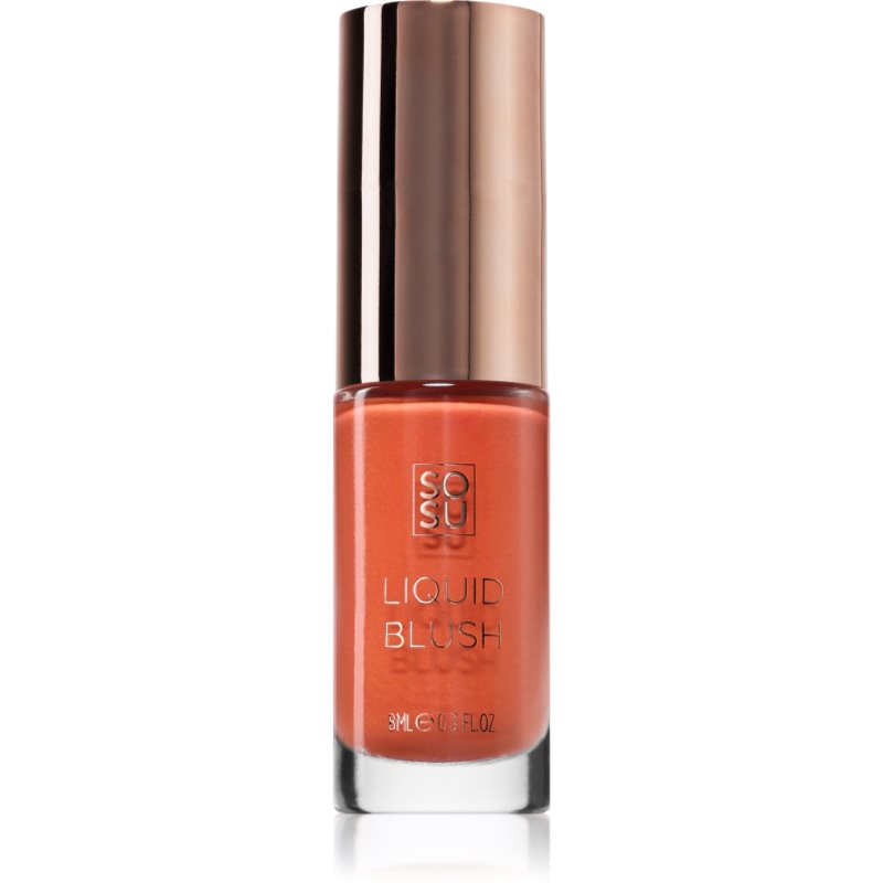 SOSU Cosmetics Liquid Blush Flytande rouge Skugga Peach Glow 8 ml female