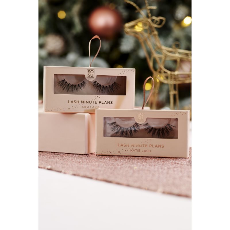 SOSU Cosmetics Lash Minute Plans pestañas postizas con pegamento Gigi
