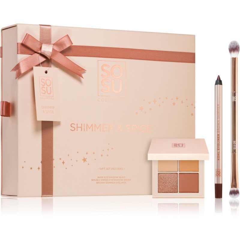 SOSU Cosmetics Shimmer & Spice darilni set (za oči)
