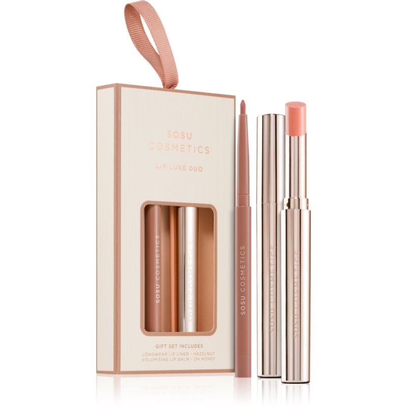 SOSU Cosmetics SOSU Cosmetics Lip Luxe Duo σετ δώρου για τα χείλη απόχρωση Nude