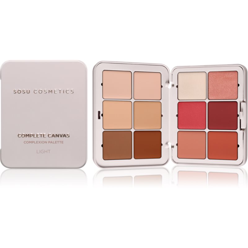 SOSU Cosmetics Complete Canvas Complexion Palette multifunkční paleta na obličej odstín Light 26.4 g