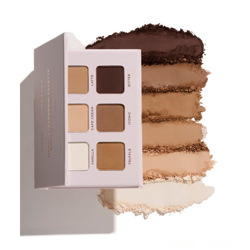 SOSU Cosmetics Matte Eyeshadow Palette paletka očních stínů odstín Neutral 6x1.3 g (obrázek 5)