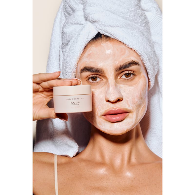 SOSU Cosmetics Aqua Face Mask intenzivně hydratační pleťová maska 50 g (obrázek 5)