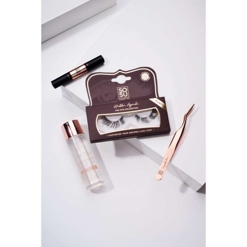 SOSU Cosmetics Hidden Agenda Fox Eye Collection umělé řasy odstín Flirty 1 ks (obrázek 3)
