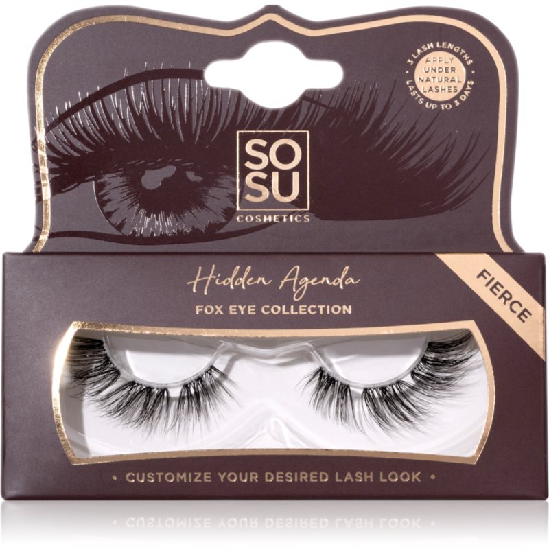 SOSU Cosmetics Hidden Agenda Fox Eye Collection künstliche Wimpern Farbton Fierce 1 St.