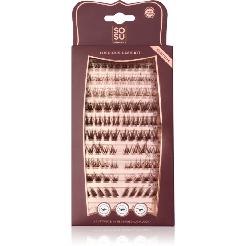 SOSU Cosmetics Luscious Lash Kit trsové nalepovací řasy 1 ks
