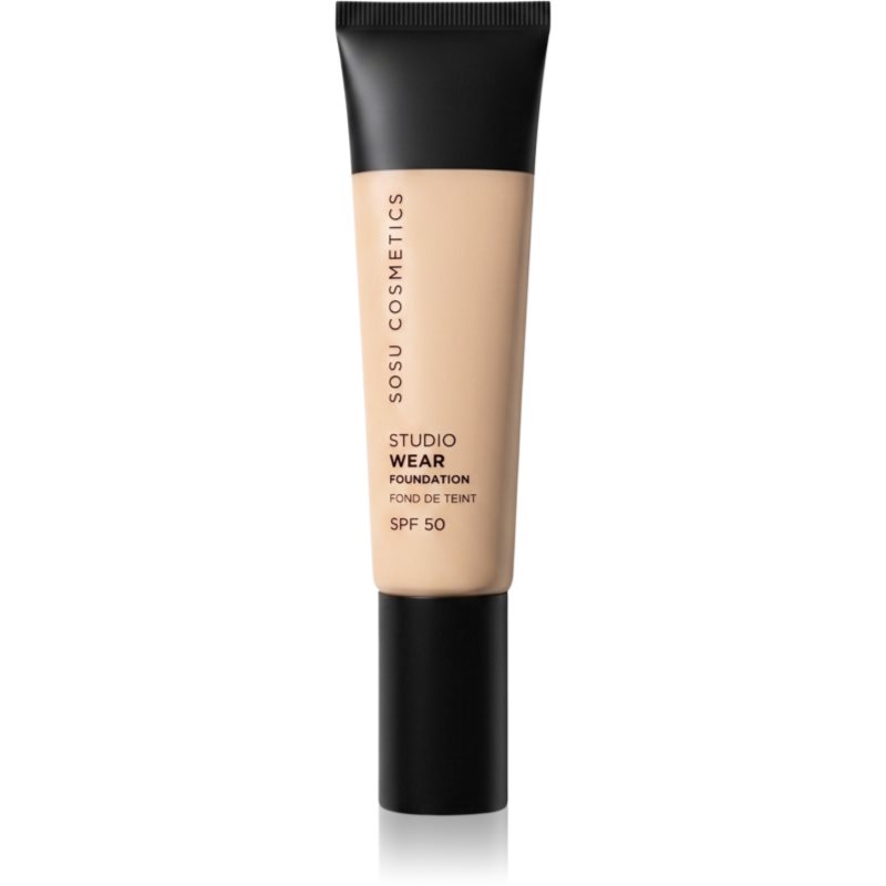 SOSU Cosmetics Studio Wear prekrivni tekoči puder SPF 50 odtenek 02 W 32 ml