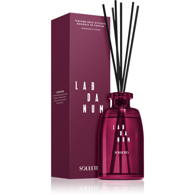 Souletto Labdanum Reed Diffuser aroma diffuser with refill limited edition 225 ml
