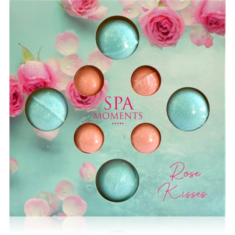 Spa Moments Rose Kisses šumivé koule do koupele