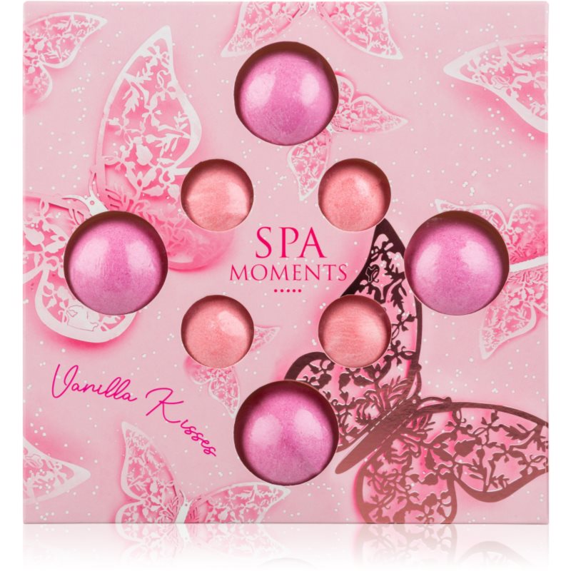 Spa Moments Vanilla Kisses šumivé koule do koupele