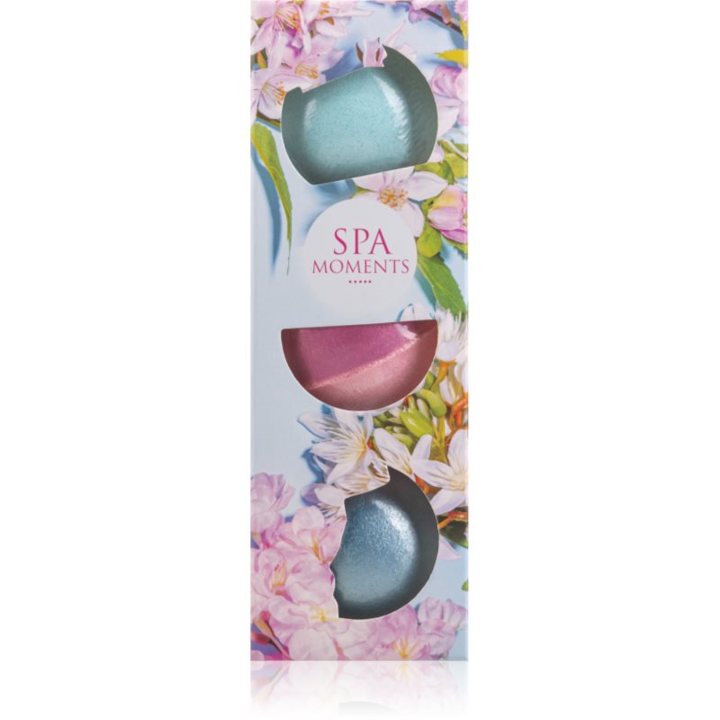 Spa Moments Fizzy Bath Bombs Shea Butter šumivé koule do koupele s bambuckým máslem