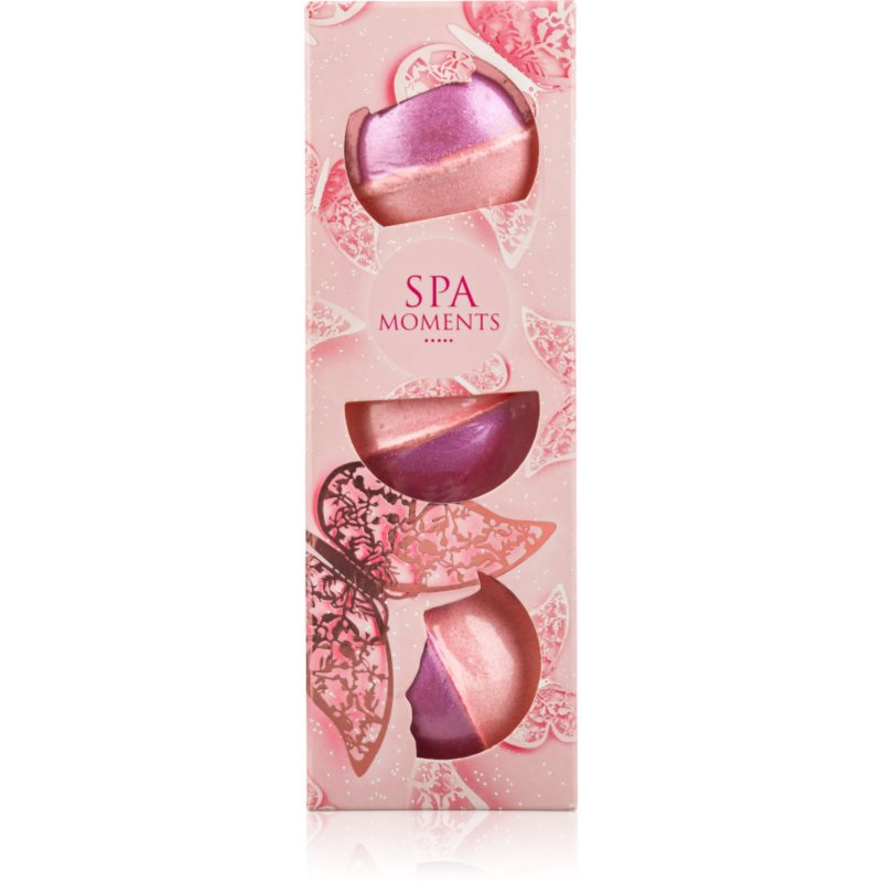 Spa Moments Bath Bombs Marshmallow šumivé koule do koupele s bambuckým máslem