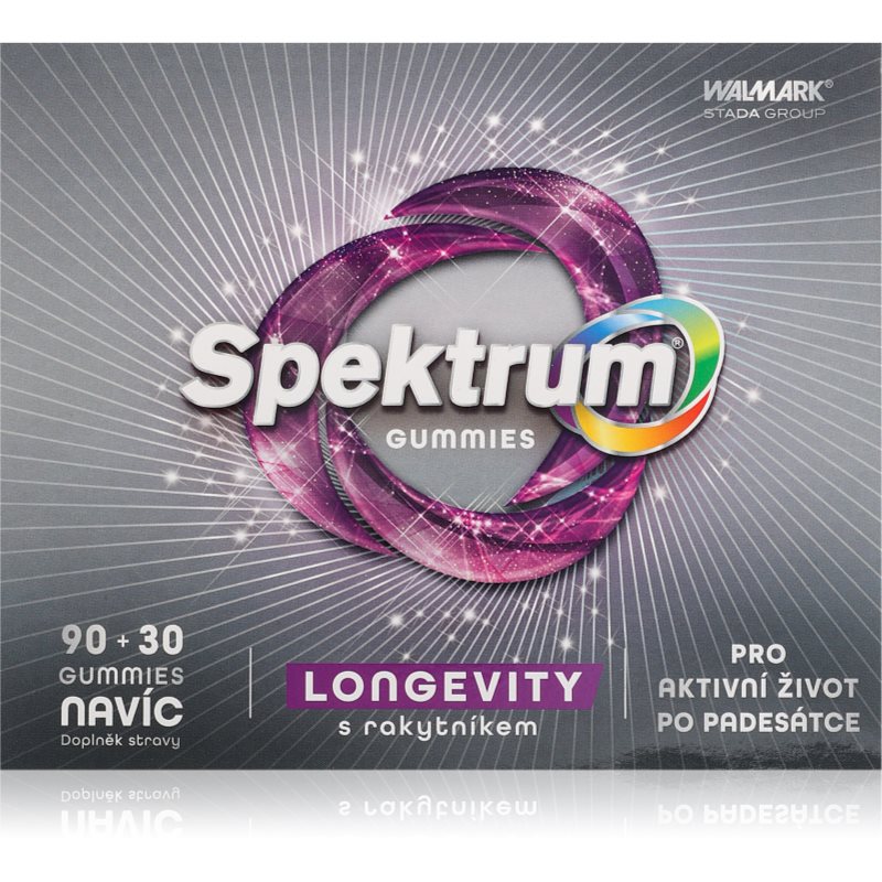 SPEKTRUM Gummies 50+ žuvacie tablety s multivitamínovým komplexom 120 ks