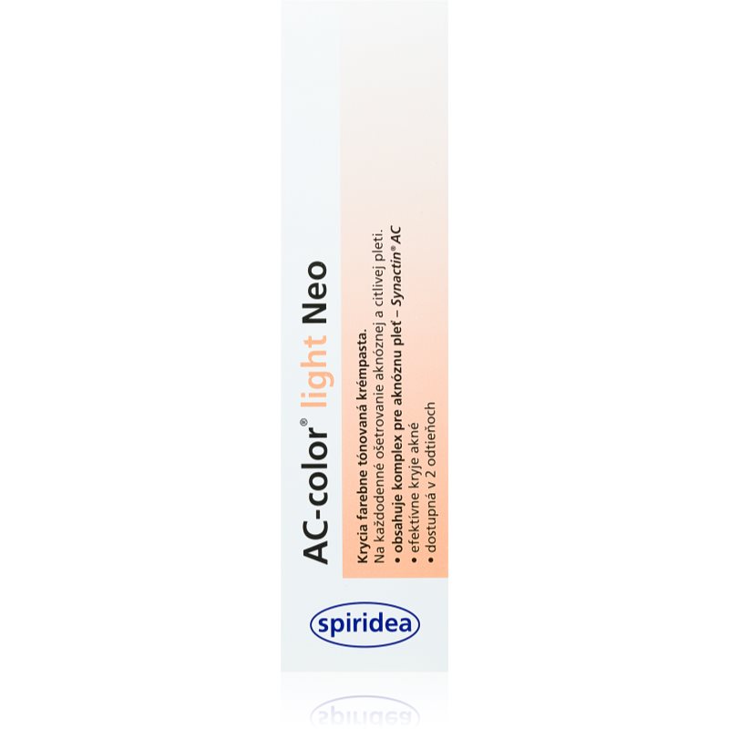 Spiridea AC-color Light Neo tonirana krema za problematično kožo, akne 30 g