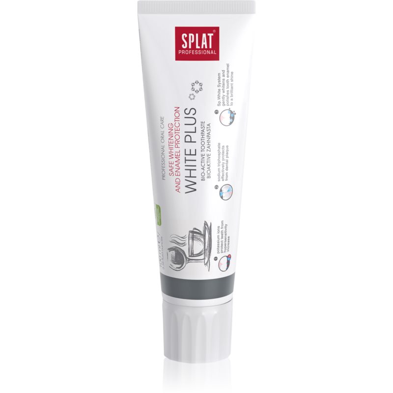 Splat Professional White Plus біоактивна зубна паста для безпечного відбілювання та захисту емалі 100 мл
