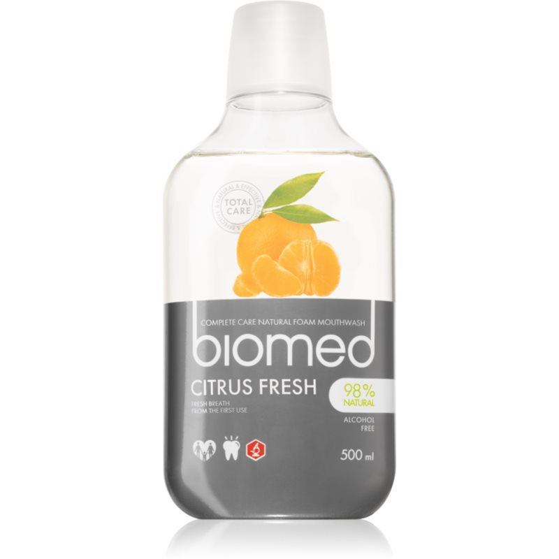 Splat Biomed Citrus Fresh burnos skalavimo skystis, suteikiantis ilgalaikį gaivų burnos kvapą 500 ml