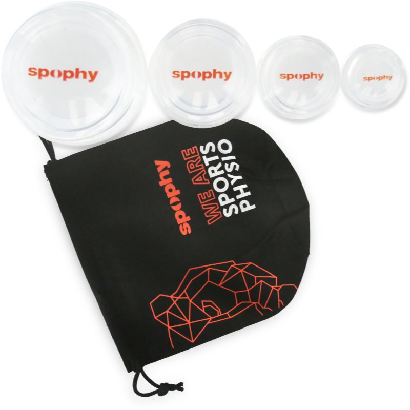 Spophy Cupping Set Set Of Silicone Cups 4 Pc