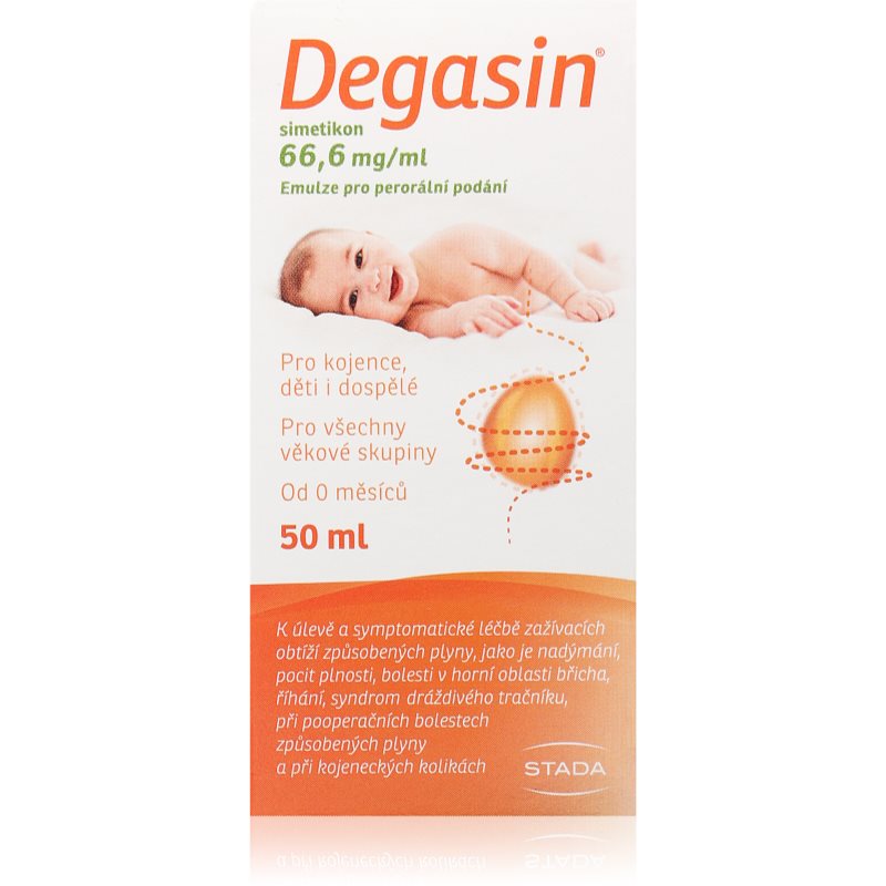 Degasin simetikon 66.6mg/ml emulze nadýmání 50 ml