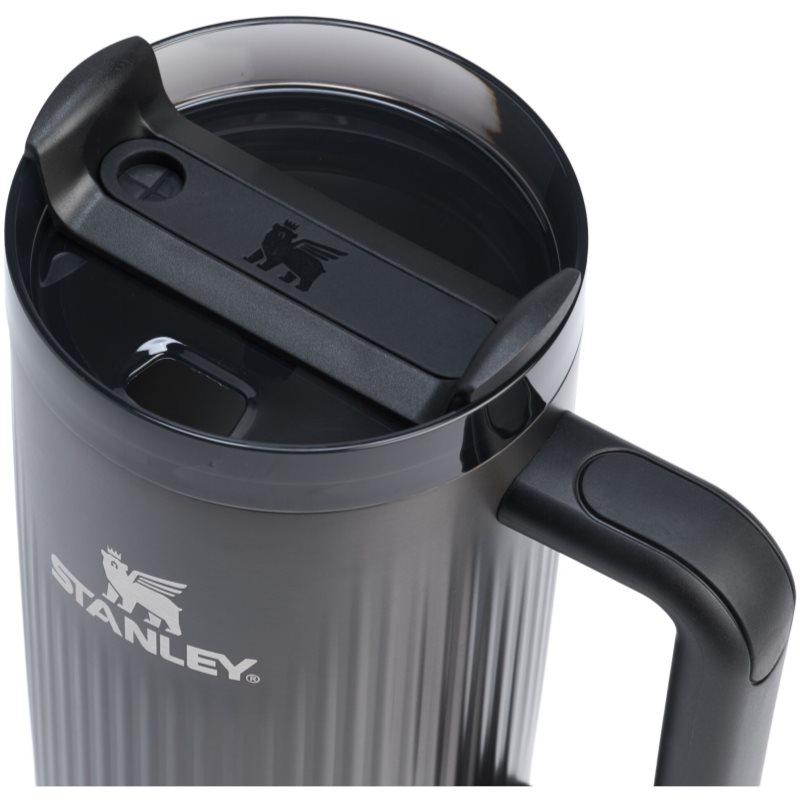 Stanley Quencher H2.O Fluted Tumbler tumbler z nehrdzavejúcej ocele s rúrkou veľký Black PVD 1180 ml (obrázok 3)