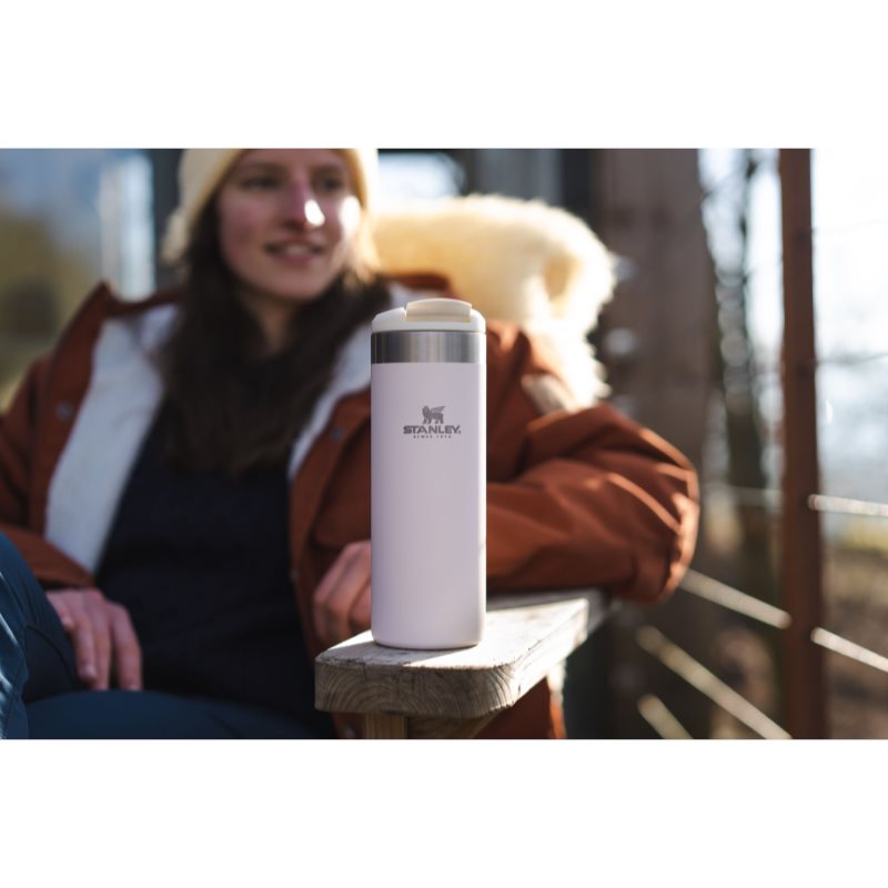 Stanley AeroLight™ Transit Mug Gourde Isotherme Rose Quartz Metallic 470 Ml