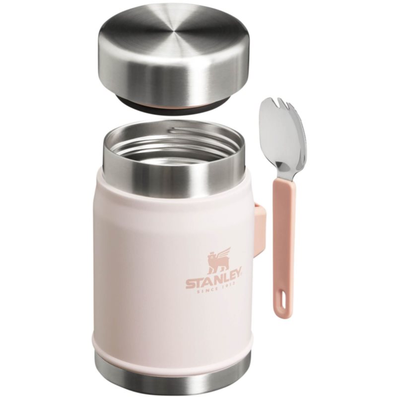 Stanley The Legendary Food Jar + Spork Boîte à Bento Avec Une Fourchette Rose Quartz 400 Ml