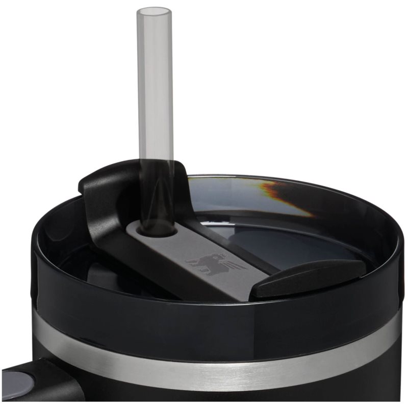 Stanley Quencher H2.O FlowState™ Tumbler Gobelet En Acier Inoxydable Avec Paille Black Tonal 1180 Ml