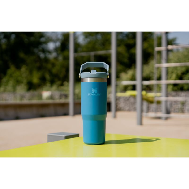 Stanley IceFlow™ Flip Straw Tumbler пляшка для води з неіржавної сталі Azure 890 мл