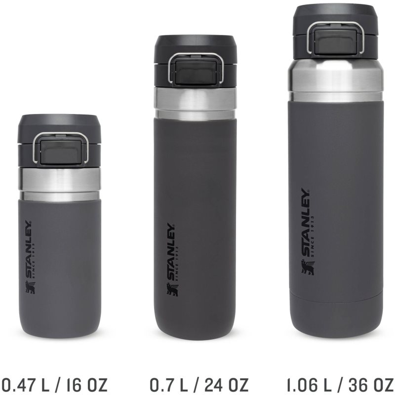 Stanley Quick Flip Go Bottle Thermo Bottle Charcoal 1060 Ml