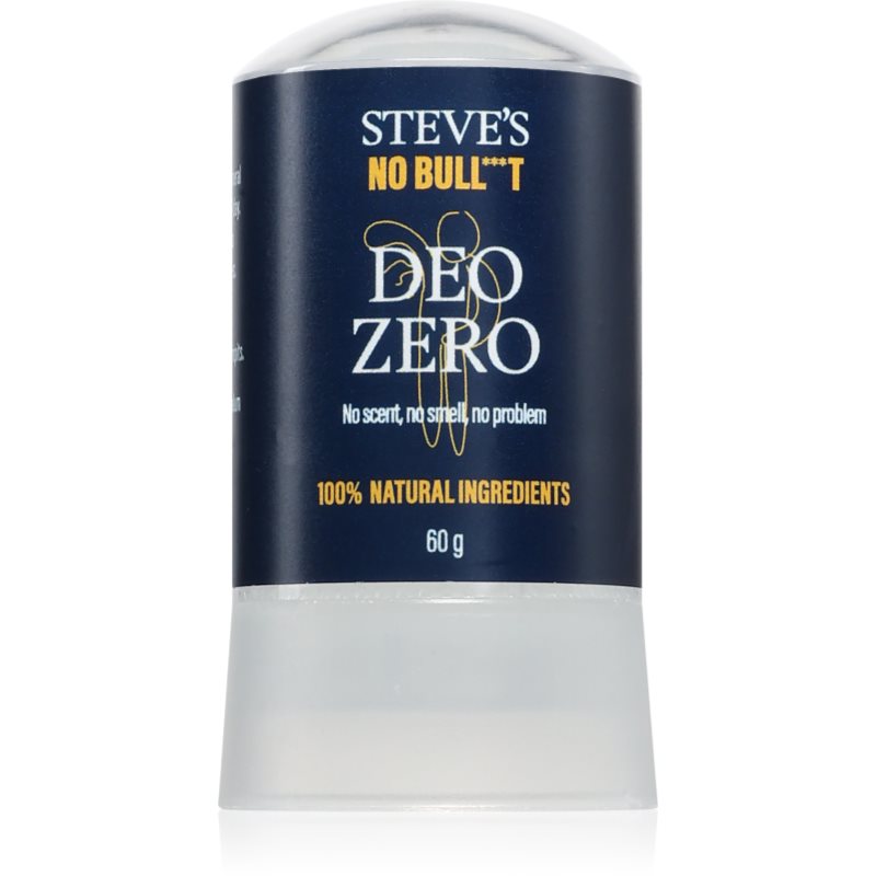 Steve's No Bull***t Deo Zero přírodní tuhý deodorant pro muže a ženy 60 g