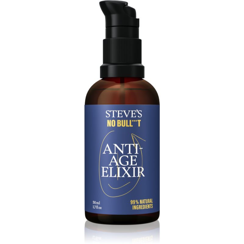 Steve's No Bull***t Anti-Age Elixir Fuktgivande serum med effekt mot rynkor för män 50 ml male