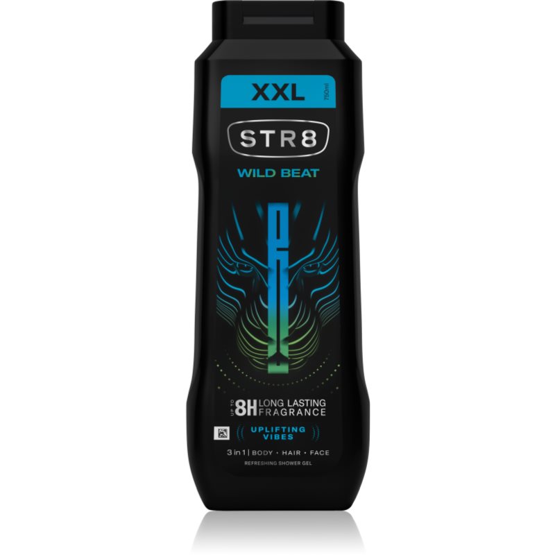 STR8 Wild Beat Shower Gel Duschgel für Herren 750 ml
