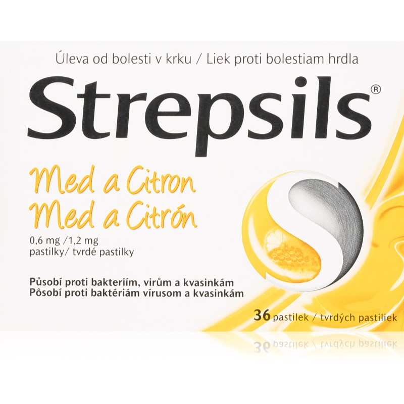 Strepsils Strepsils Med a Citrón lisované pastilky na bolesť v krku 36 ks kúpite na Notino.sk