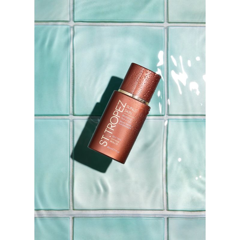 St.Tropez Sunlit Skin Bronzing Tint + Tan tönende Selbstbräuner-Creme für das Gesicht 1 St.