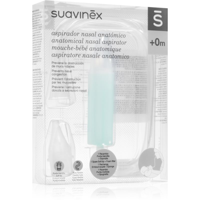 Suavinex Anatomical Nasal Aspirator aspirator za čiščenje nosu 0 m  1 kos