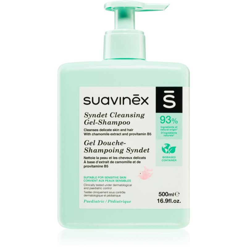 Suavinex Syndet Cleansing Gel-Shampoo detský šampón 2 v 1 500 ml